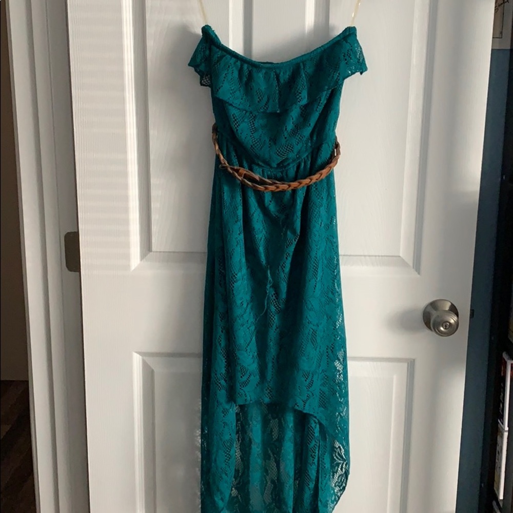 High Low Strapless Dress